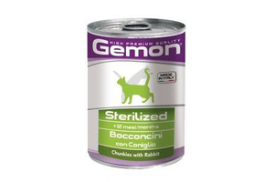 Gemon Cat steril nyulas darabos 415g
