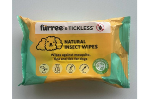 Furree & TICKLESS Rovarriasztó nedves törlőkendő