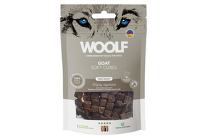 WOOLF FŐTT KECSKEHÚS KOCKÁK MONOPROTEIN 100g